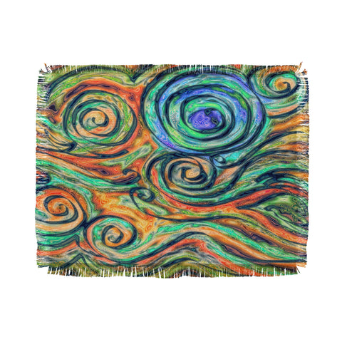 Lisa Argyropoulos Blue Moon Throw Blanket