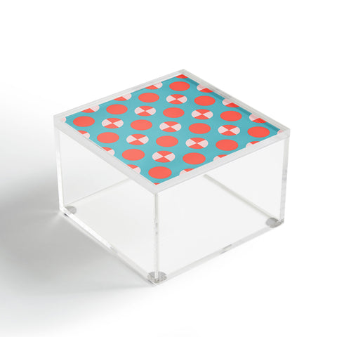 Lisa Argyropoulos Blushed Coral Dots Acrylic Box