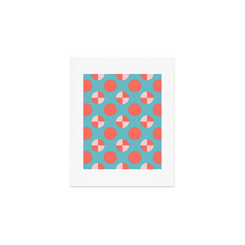 Lisa Argyropoulos Blushed Coral Dots Art Print