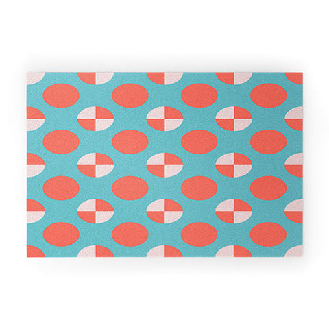Lisa Argyropoulos Blushed Coral Dots Welcome Mat
