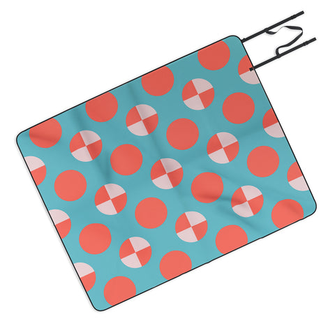 Lisa Argyropoulos Blushed Coral Dots Picnic Blanket