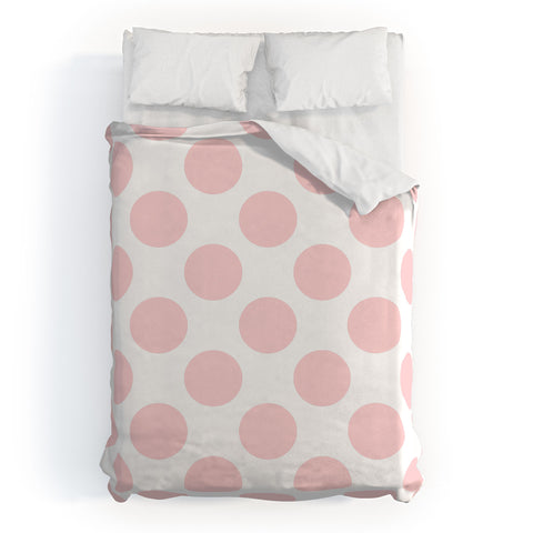 Lisa Argyropoulos Blushed Kiss Dots Duvet Cover