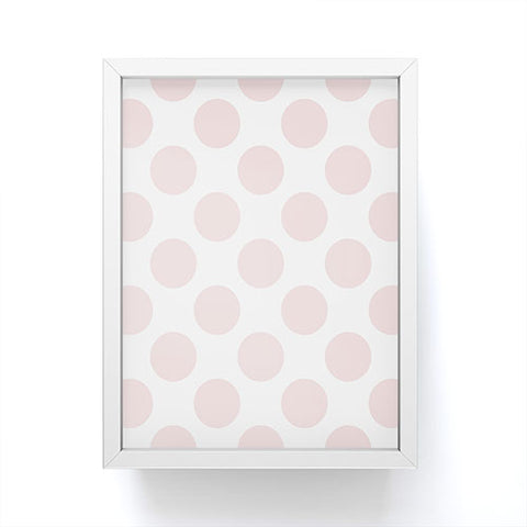 Lisa Argyropoulos Blushed Kiss Dots Framed Mini Art Print