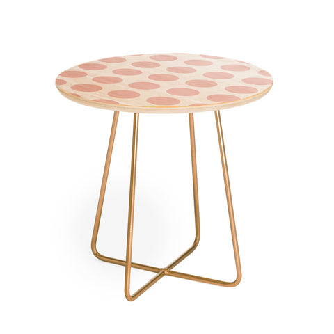 Lisa Argyropoulos Blushed Kiss Dots Round Side Table