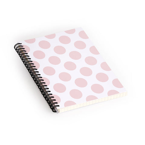 Lisa Argyropoulos Blushed Kiss Dots Spiral Notebook