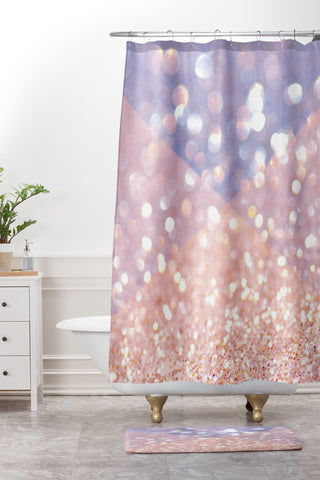 Lisa Argyropoulos Blushly Shower Curtain And Mat