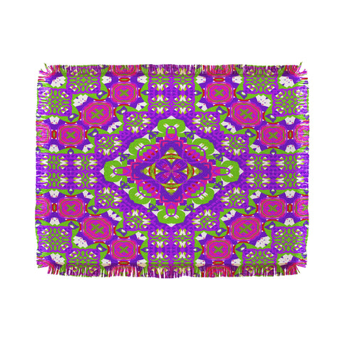 Lisa Argyropoulos Bohemia Garden Delight Throw Blanket