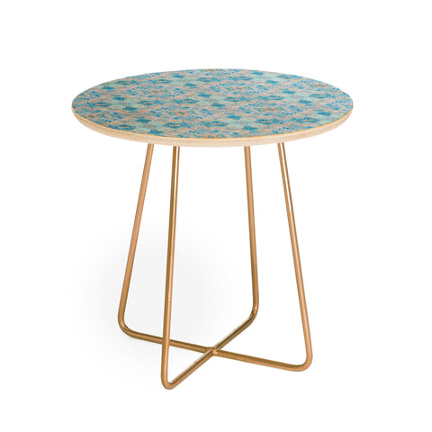 Lisa Argyropoulos Bohemian Blue Round Side Table