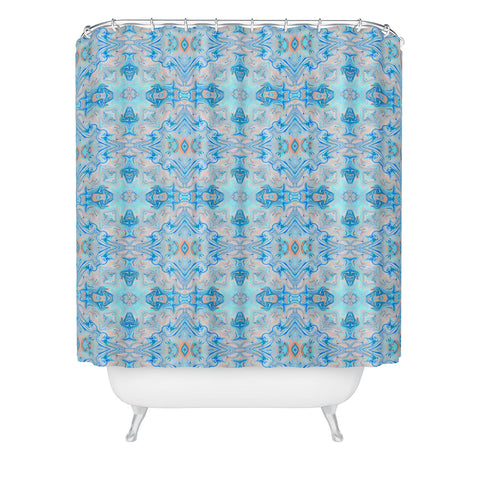 Lisa Argyropoulos Bohemian Blue Shower Curtain