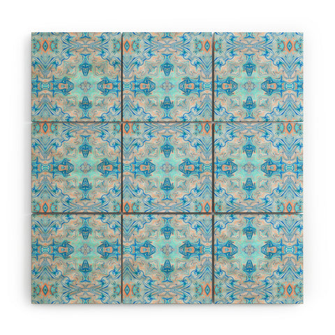 Lisa Argyropoulos Bohemian Blue Wood Wall Mural