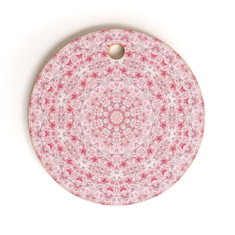 Lisa Argyropoulos Boho Blush Kaleido Cutting Board Round