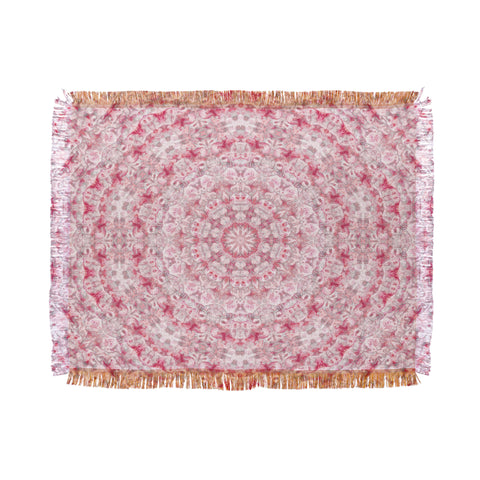 Lisa Argyropoulos Boho Blush Kaleido Throw Blanket
