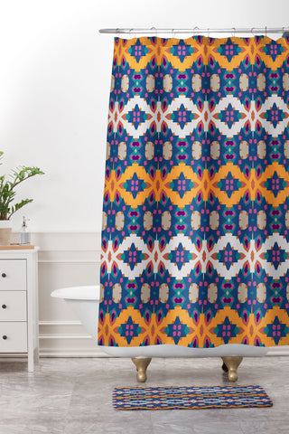 Lisa Argyropoulos Boho Holiday Shower Curtain And Mat