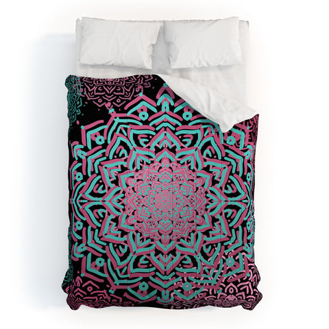Lisa Argyropoulos Boho Medallions Aqua Rose Comforter