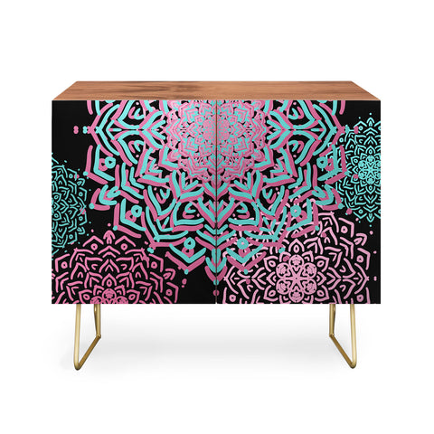 Lisa Argyropoulos Boho Medallions Aqua Rose Credenza