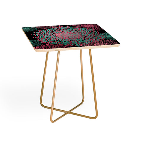 Lisa Argyropoulos Boho Medallions Aqua Rose Side Table