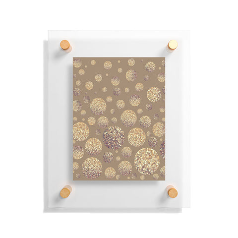 Lisa Argyropoulos Bokeh Dots Cafe Latte Floating Acrylic Print