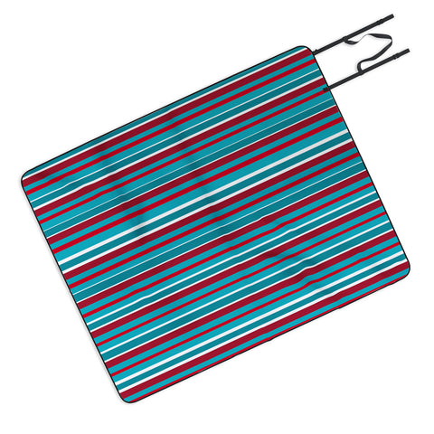 Lisa Argyropoulos Bold Lines Picnic Blanket