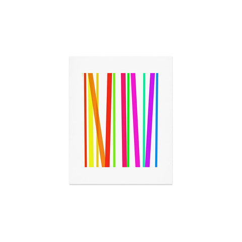 Lisa Argyropoulos Bold Rainbow Stripes Art Print