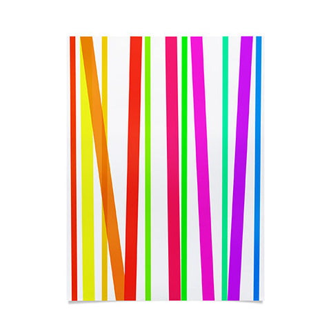 Lisa Argyropoulos Bold Rainbow Stripes Poster