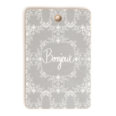 Lisa Argyropoulos Bonjour Gray Mist Cutting Board Rectangle