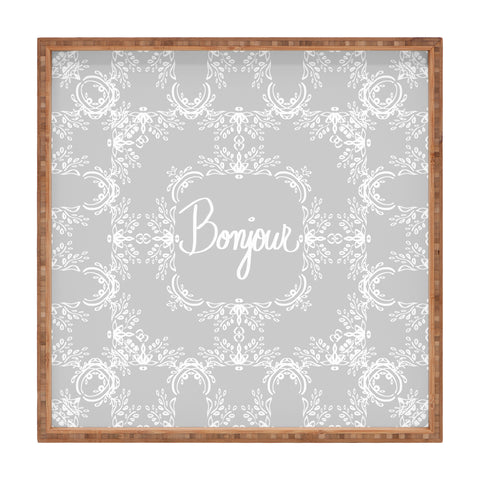 Lisa Argyropoulos Bonjour Gray Mist Square Tray