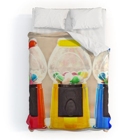 Lisa Argyropoulos Bubble Gum In Primary Duvet Cover