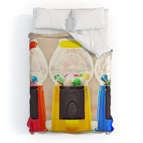 Lisa Argyropoulos Bubble Gum In Primary Duvet Cover