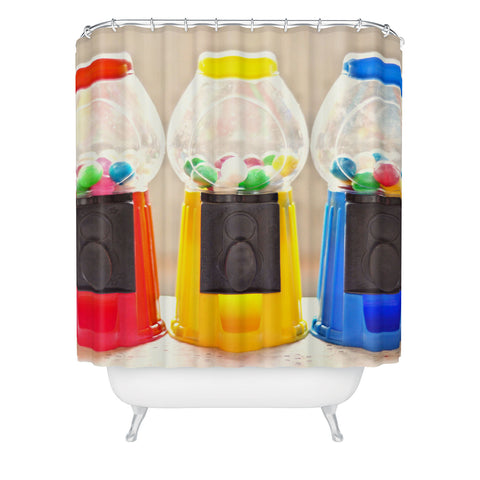 Lisa Argyropoulos Bubble Gum In Primary Shower Curtain