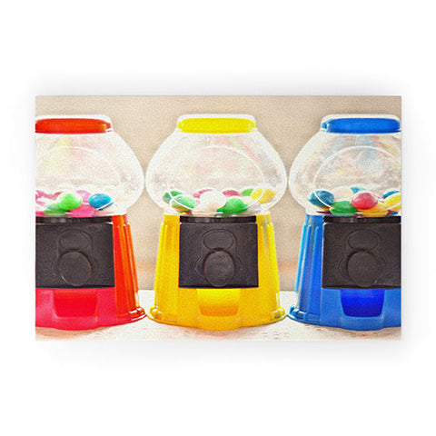 Lisa Argyropoulos Bubble Gum In Primary Welcome Mat