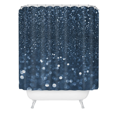 Lisa Argyropoulos Bubbly Blues Shower Curtain