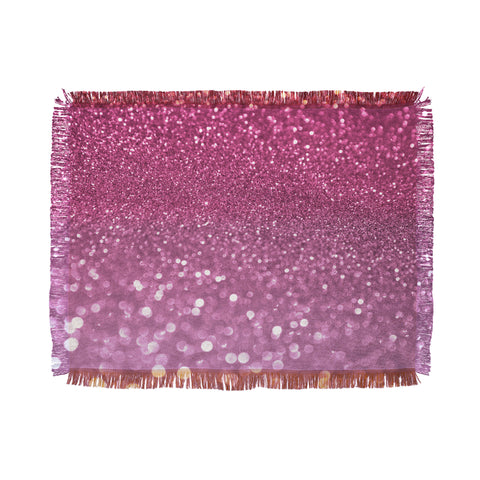 Lisa Argyropoulos Bubbly Pink Throw Blanket