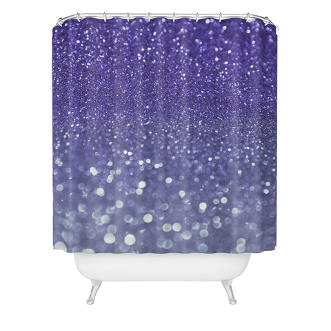 Lisa Argyropoulos Bubbly Violet Sea Shower Curtain