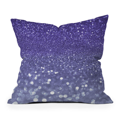 Lisa Argyropoulos Bubbly Violet Sea Throw Pillow