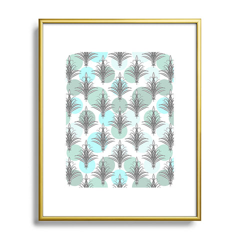 Lisa Argyropoulos Cabana Dots Metal Framed Art Print