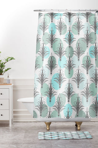 Lisa Argyropoulos Cabana Dots Shower Curtain And Mat