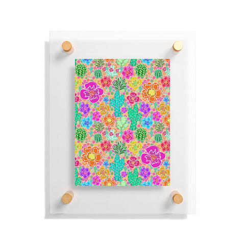 Lisa Argyropoulos Cactus Party Peachy Floating Acrylic Print
