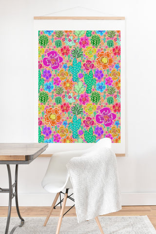 Lisa Argyropoulos Cactus Party Peachy Art Print And Hanger