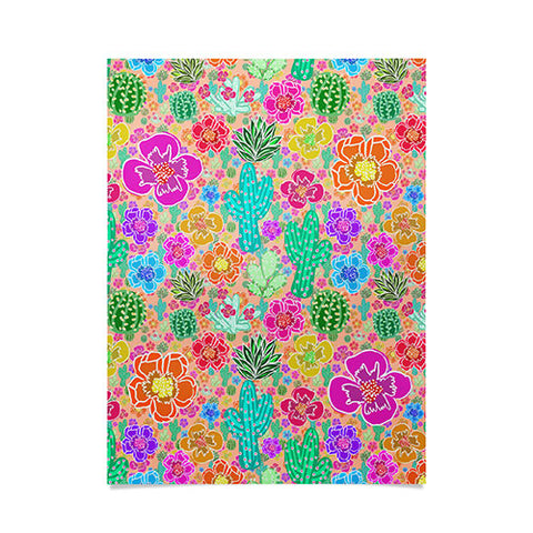 Lisa Argyropoulos Cactus Party Peachy Poster