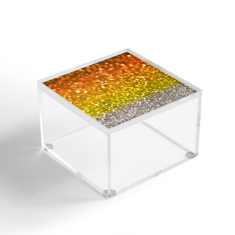 Lisa Argyropoulos Candy Corn Bokeh Acrylic Box