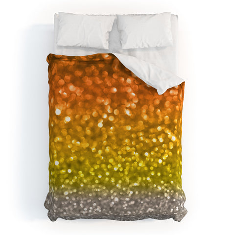 Lisa Argyropoulos Candy Corn Bokeh Duvet Cover