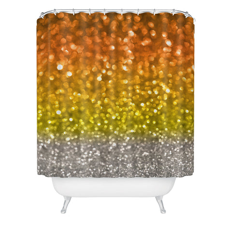 Lisa Argyropoulos Candy Corn Bokeh Shower Curtain