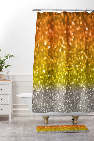 Lisa Argyropoulos Candy Corn Bokeh Shower Curtain And Mat