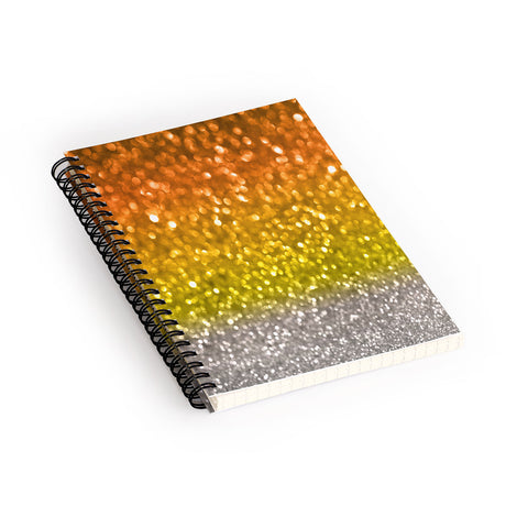 Lisa Argyropoulos Candy Corn Bokeh Spiral Notebook
