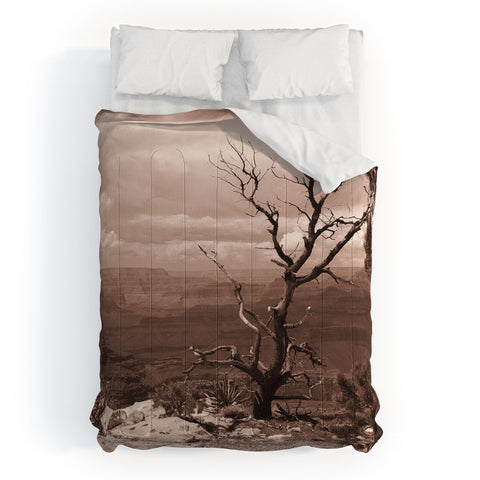 Lisa Argyropoulos Canyon Ghost Warm Sepia Comforter