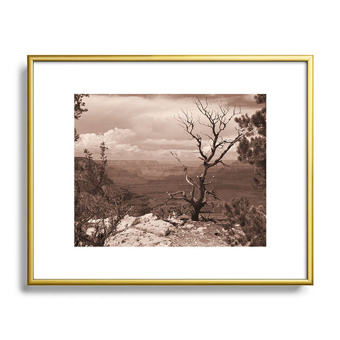 Lisa Argyropoulos Canyon Ghost Warm Sepia Metal Framed Art Print