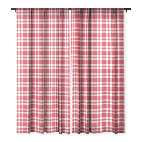 Lisa Argyropoulos Cheery Checks Sheer Window Curtain
