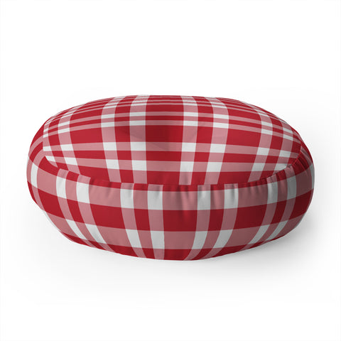 Lisa Argyropoulos Cheery Checks Floor Pillow Round