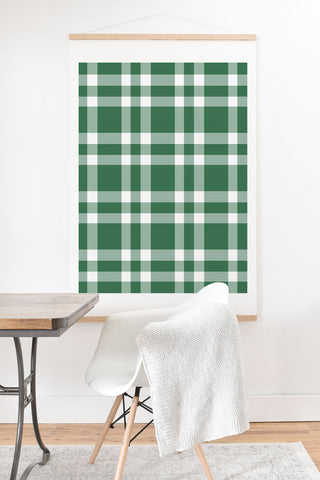 Lisa Argyropoulos Cheery Checks Pine Art Print And Hanger