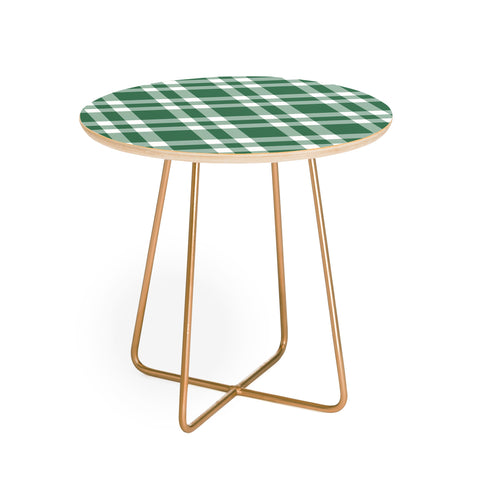 Lisa Argyropoulos Cheery Checks Pine Round Side Table